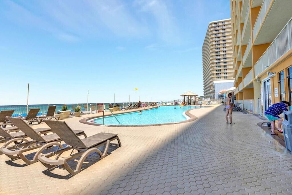 Treasure Island 707 - Gulf Front, Sunset Views, Heated Resort Pool & Hot Tub! Panama City Beach Zewnętrze zdjęcie